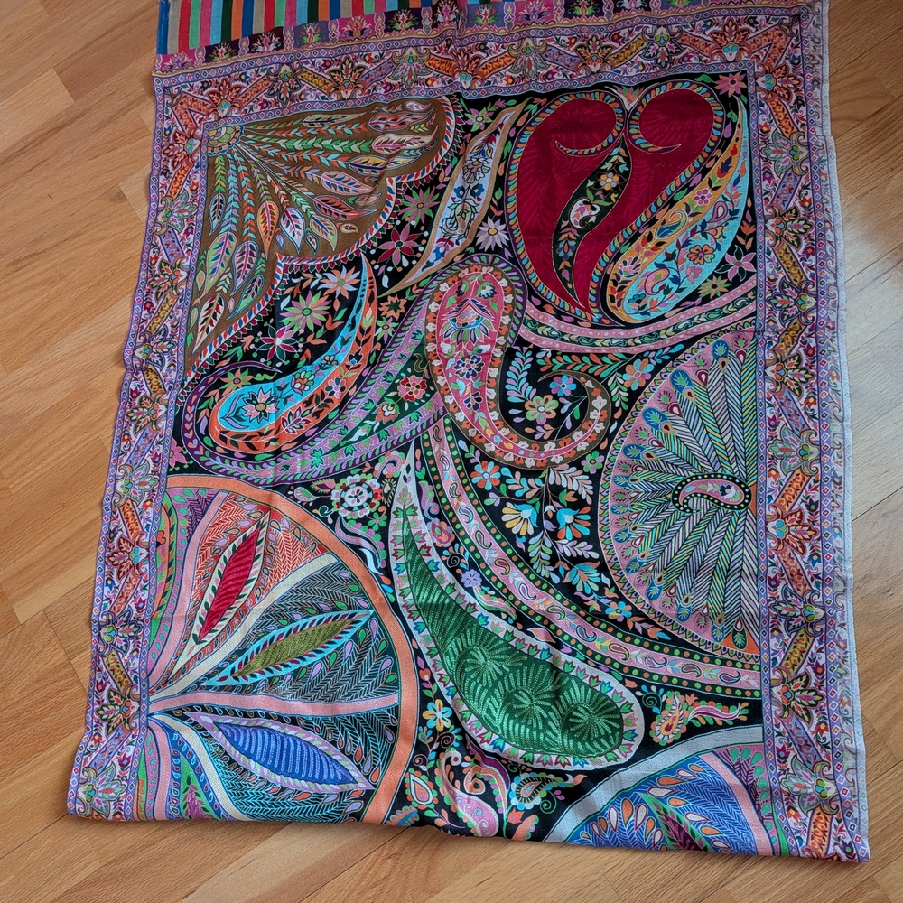 Multicolor Paisley Women's Scarf & Wrap - Picture 3 of 5